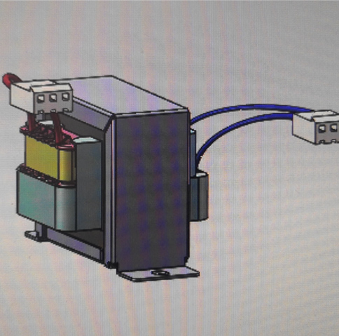 Industrial frequency single-phase transformer